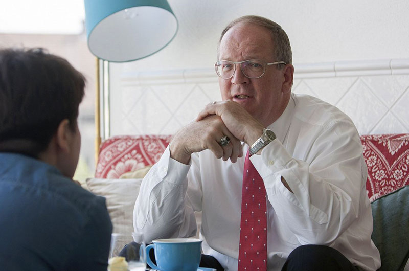 Ambassador Michael Polt visiting with a student